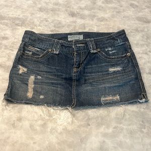 Distressed Jean Skirt
